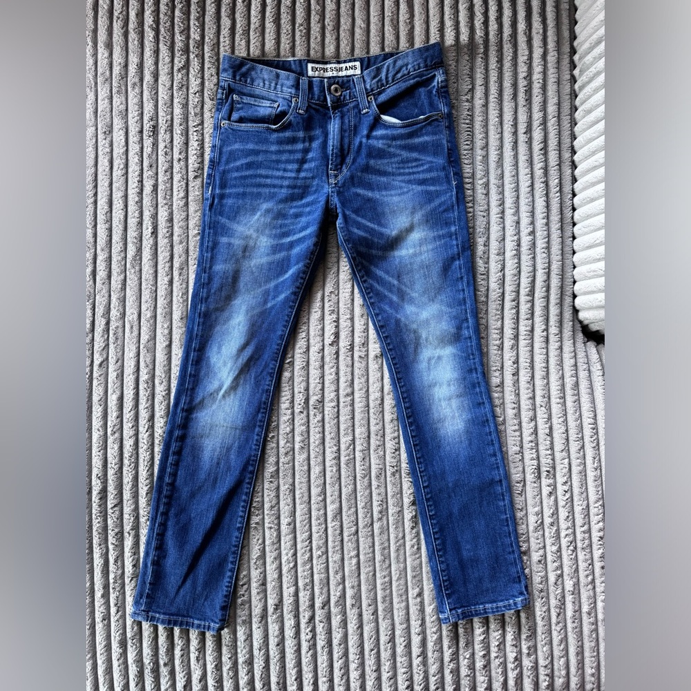 EXPRESS ROCCO Jeans Women's Skinny Leg Slim Fit Denim